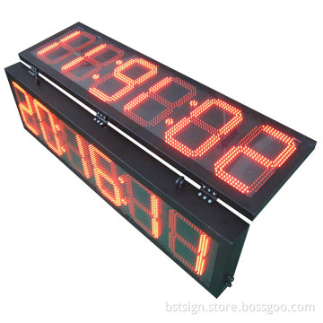 Double Side/Face Red Indoor Large LED Clock Sign